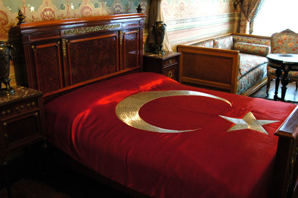 The room where Kemal Atatrkk, founder of the Turkish Republic, died in 1938