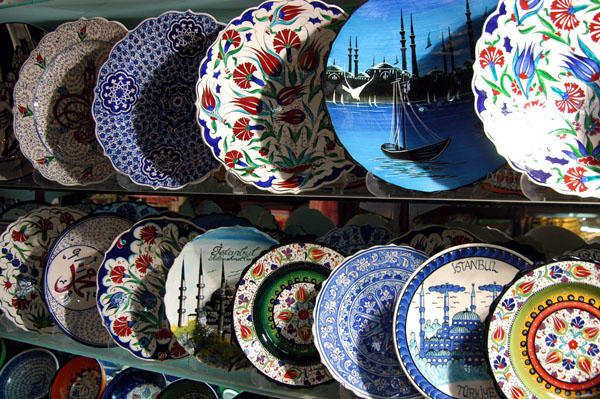 Turkish ceramic plates - Grand Bazaar, Istanbul