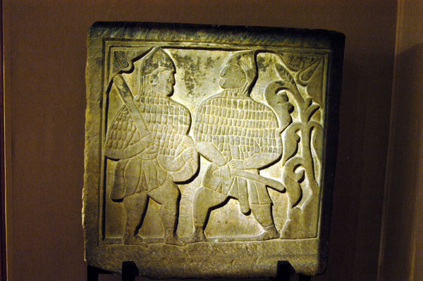 Warrior relief, Anatolian, Seljuk period, 12th C.