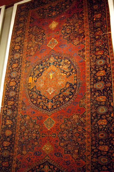 The Great Hall of the palace has massive Turkish carpets