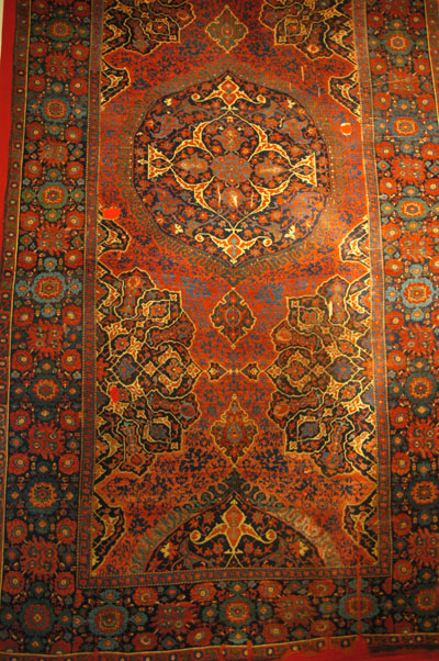 Medallion Usak Carpet, Ottoman period, 16th C., Piyale Pasha Mosque, Istanbul