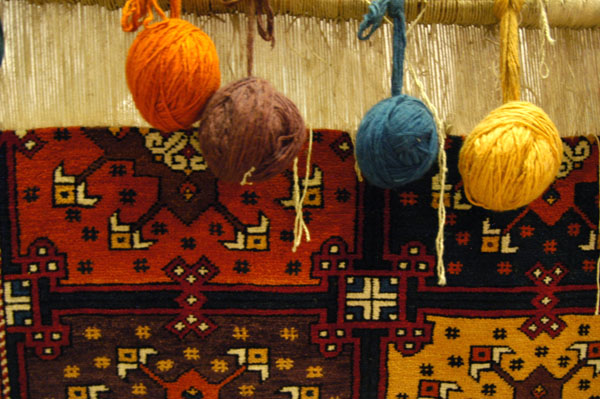 Carpet loom and wool