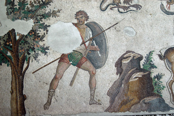 Hunter with spear