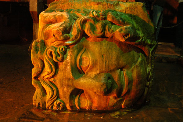 Medusa head originally used in some ancient building