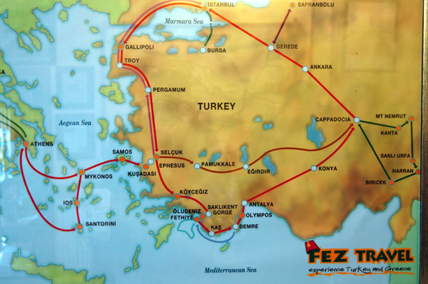 Fez Travel hop-on-hop-off bus routes