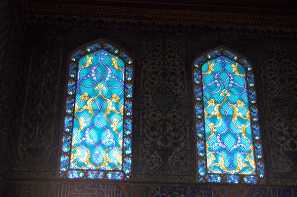 Stained glass windows of the Twin Pavilions (Double Kiosk), Topkapi Palace
