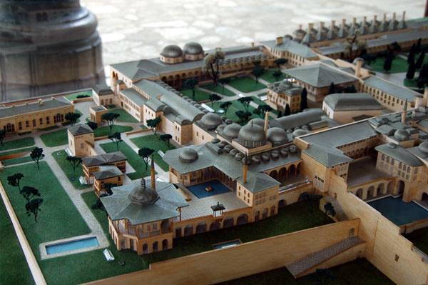 Model of Topkapi Palace - northern part