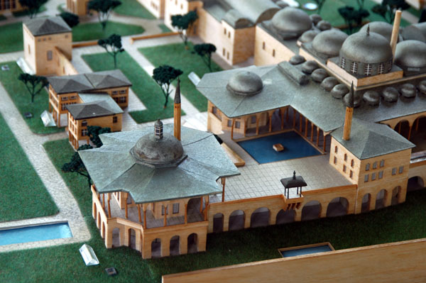 Model of Topkapi Palace - detail of the Baghdad Kiosk and the Fourth Court