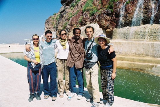 Italian Tourist Group with Solomon at Qal-At Qahira Fortress