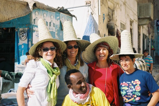 Italian Tourist Group with Solomon at Shibam Hdramout