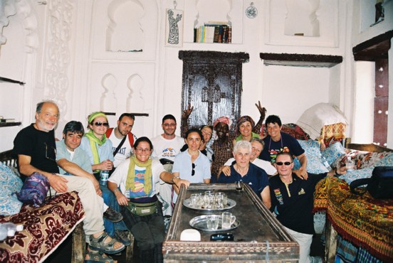 Italian Tourist Group with Solomon at Zabid Old House