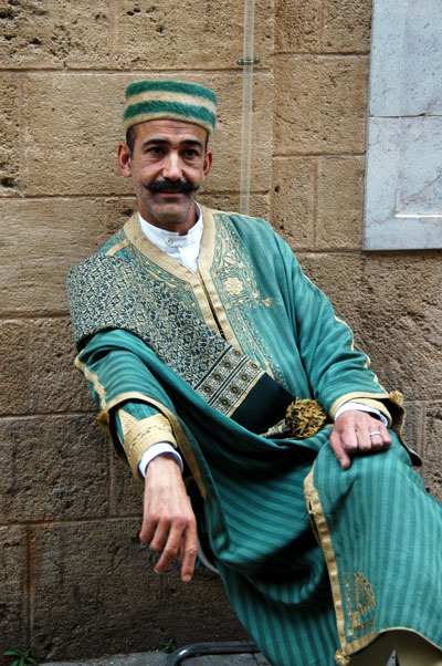 A man in traditional garb, Souq el-Bey