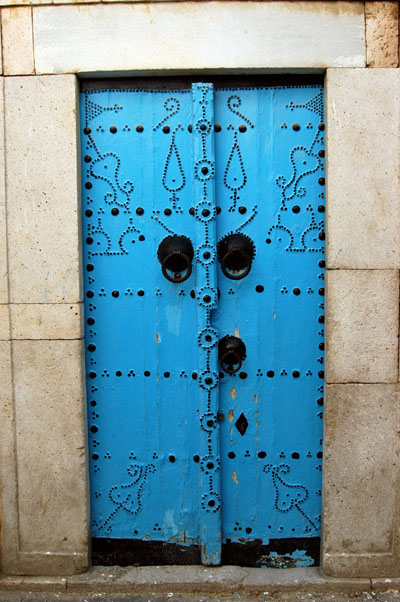 Blue door, Tunis medina