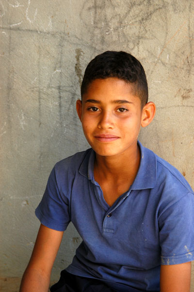 A boy in the Tunis medina