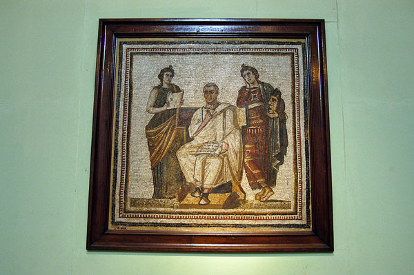 Fine mosaic of Virgil and the Muses, Hadrumetum (Sousse) 3rd C. AD