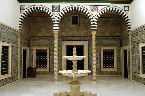 Traditional Islamic Courtyard, 19th C. Husseinite style, Bardo Museum