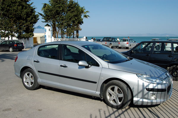 Our rental car, a Peugeot 407, a bit slicker than the 206