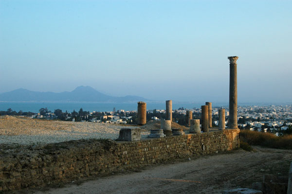 Ruins of Ancient Carthage on Byrsa Hill near the Basilica