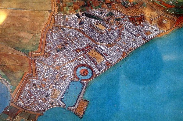 Artist's impression of Punic Carthage - the city of Hannibal