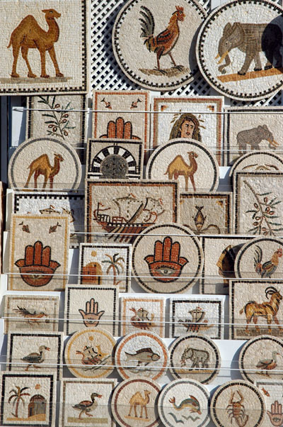 Tourist mosaics, Sidi Bou Said