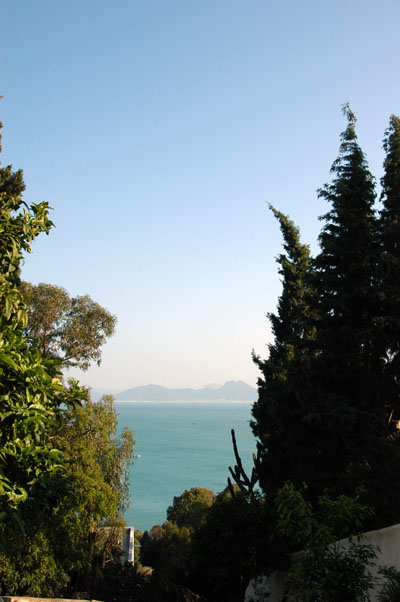 View of the Gulf of Tunis from Sidi Bou Said