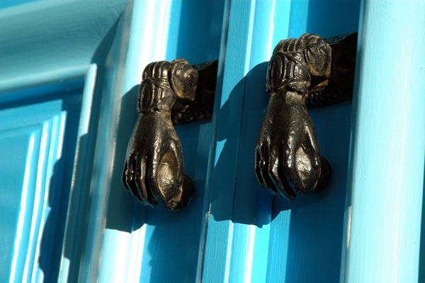 Door knockers in the form of hands, Sidi Bou Said