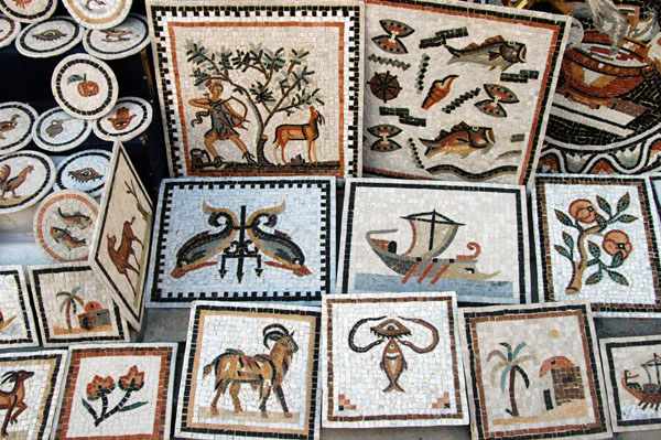Tourist mosaics, Sidi Bou Said