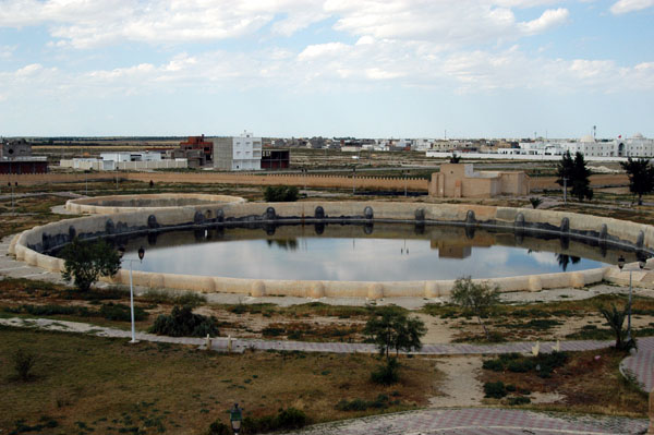 Aghlabid Basins, cisterns on the edge of Kairouan, 9th C. AD, 5m deep x 128m