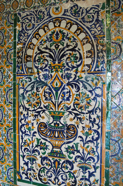 Tunisian style Islamic tiles, Zaouia of Sidi Sahab