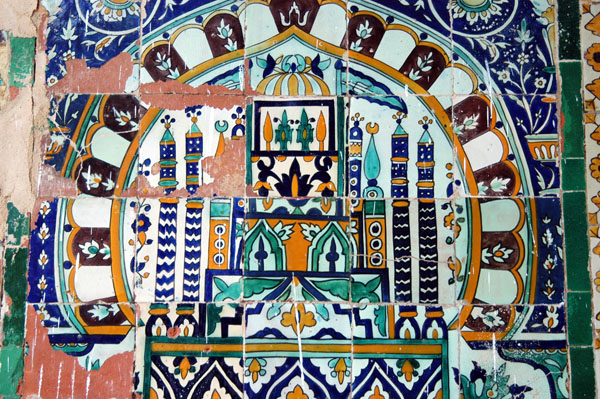 Tunisian glazed tiles, Zaouia of Sidi Sahab, Kairouan