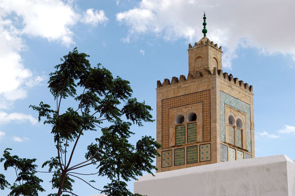 Minaret of the Zaouia of Sidi Sahab, the tomb of Abu Zama el-Belaoui a companion of the Prophet Mohammed