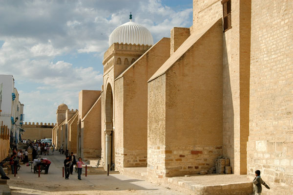 The Great Mosque of Kairouan, the oldest in North Africa, dates from 670 AD with the present structure built in the 9th C.