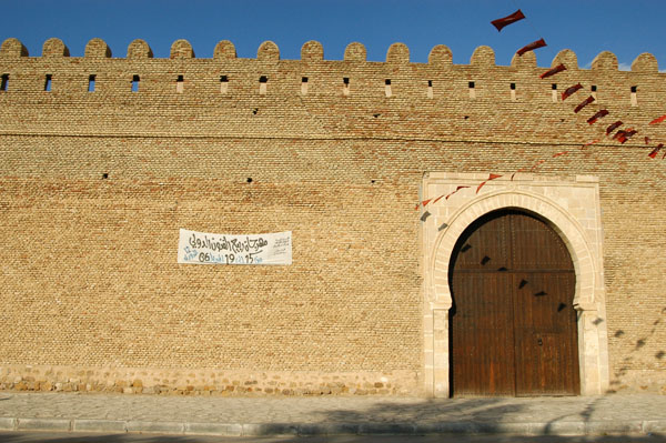 The massive walls of the Kasbah, Kairouan
