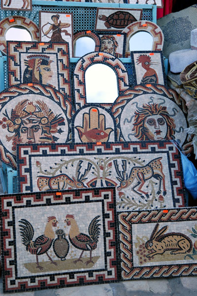 Although Kairouan has no ancient history there are some shops selling mosaics