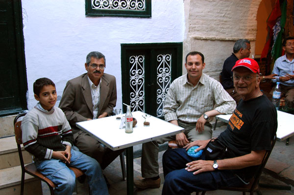 Slim arranged tea for us with Kairouan's director of tourism