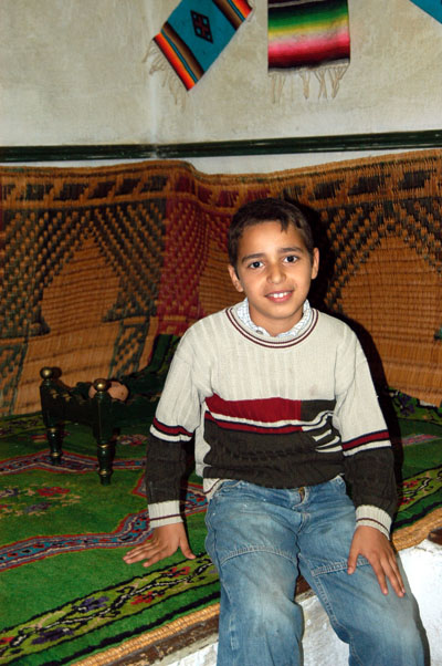 The young son of Kairouan's director of tourism