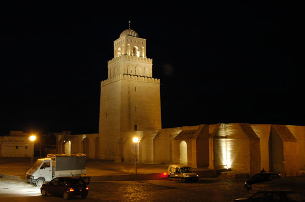 Great Mosque of Kairouan at night
