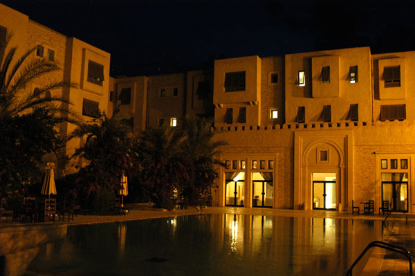 Pool in the courtyard of the Hotel la Kasbah, Kairouan