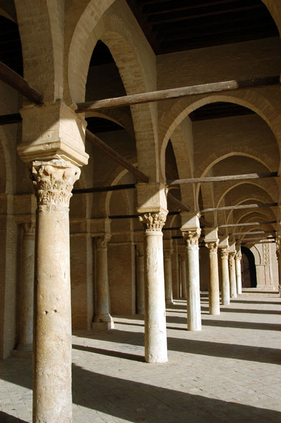Arcade around the coutryard of the Great Mosque