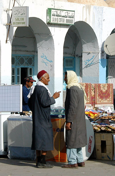 Tunisian men in Kairouan