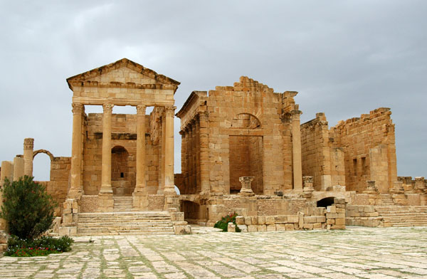 Three temples on the Forum of Sbeitla