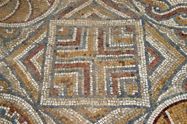 Mosaic floor detail, Church of Bellator, Sbeitla