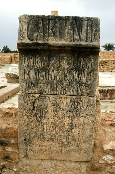 Latin inscription, Church of St. Servus