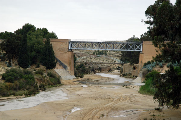 Railway bridge crossing another wadi in Kasserine