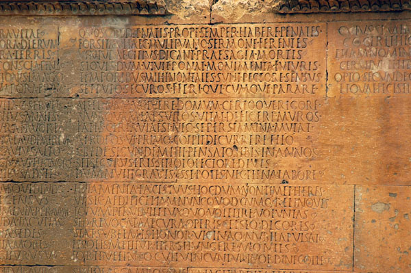 Latin inscription on the mausoleum, Kasserine