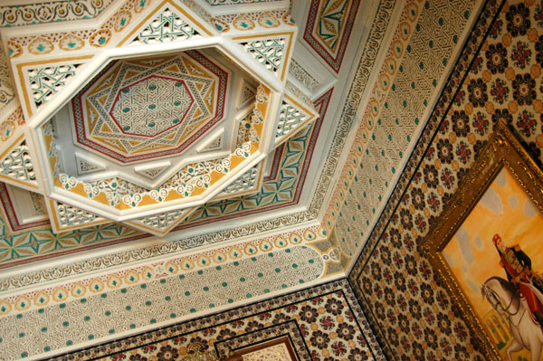 Dar Charait Museum, ornate ceiling