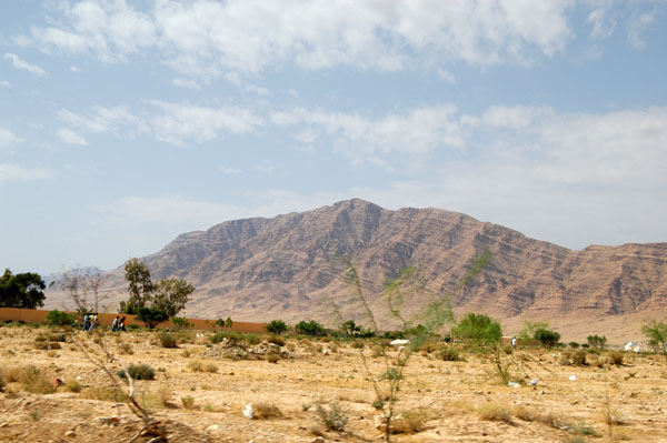 Arid landscape between Gafsa and Tozeur