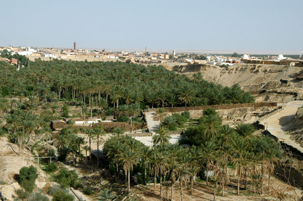 La Corbeille, Nefta's palm filled gully in the center of town
