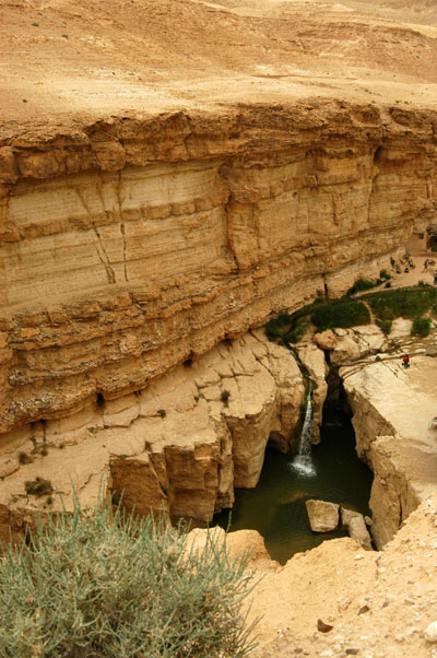 Desert waterfall, Tamerza