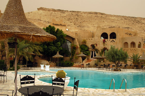 The pool at the Tamerza Palace Hotel